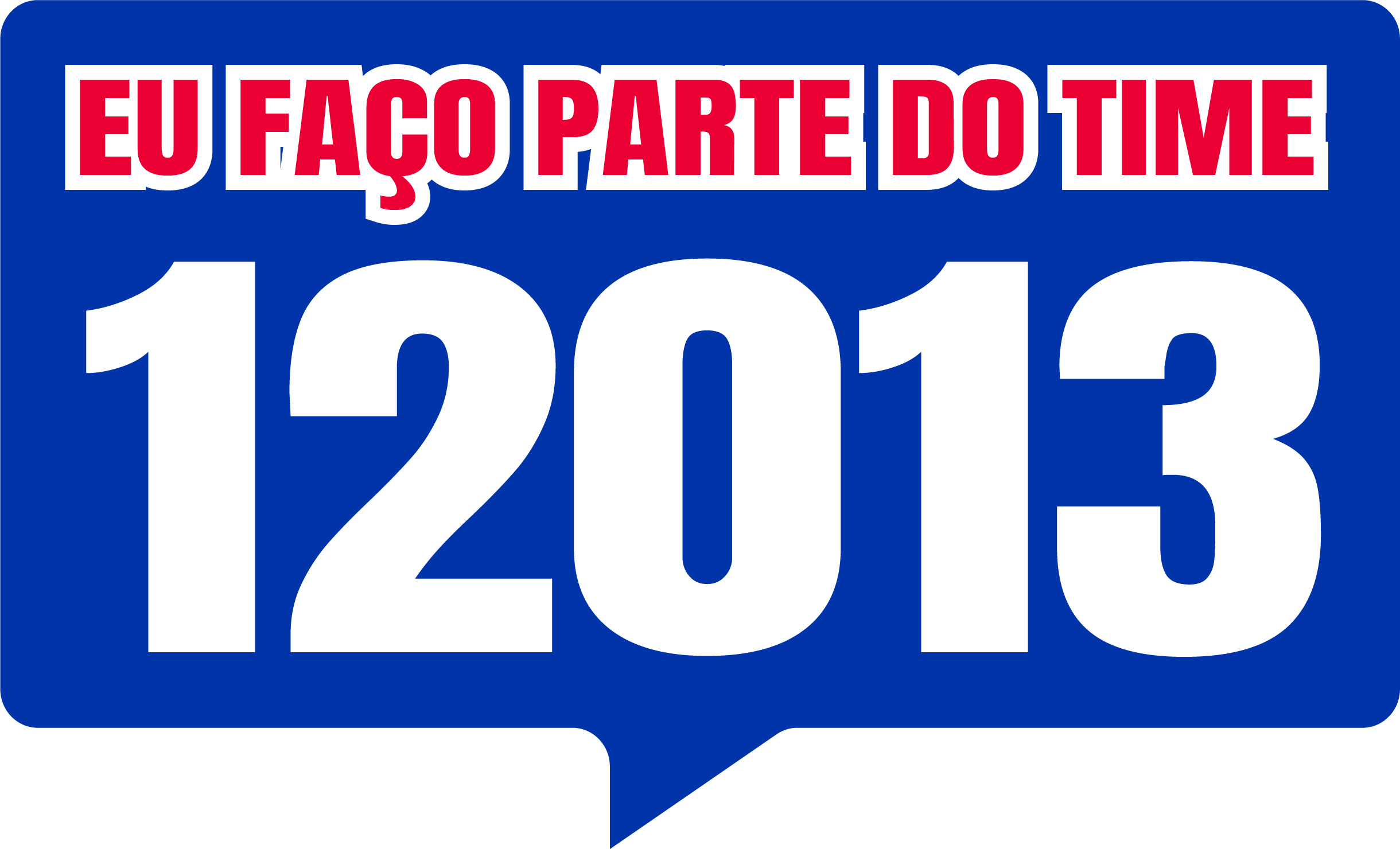 Eu faço parte do time 12013
